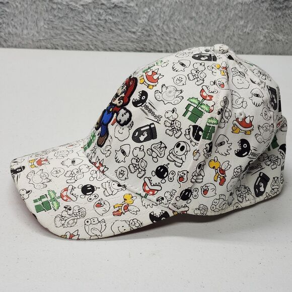 Super Mario Bros. All over Print A Flex Fitted hat Cap - Picture 5 of 12